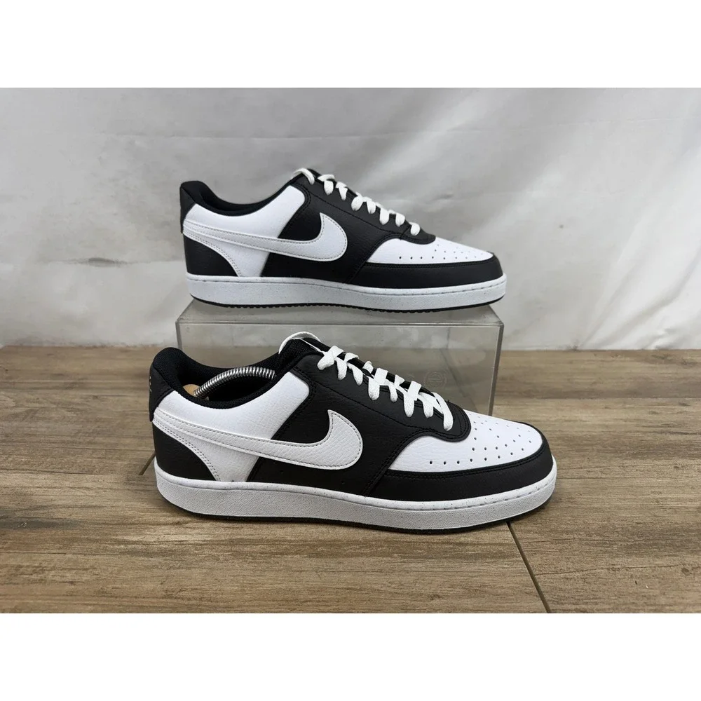 Nike Court Vision Lo Black White Panda Sneakers Mens 11.5 HM9862-001